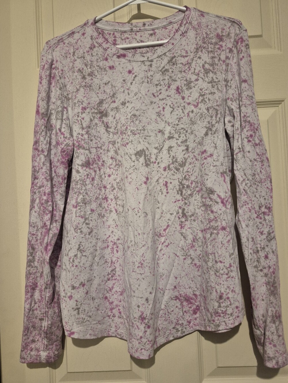 Lululemon Love Long Sleeve Shirt Cirrus Wash Alpine White Lunar Rock Vivid Plum